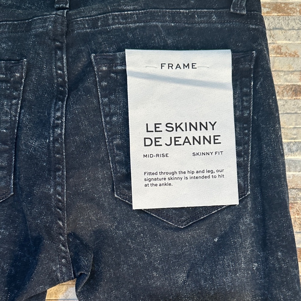 Frame Denim Black Women's Skinny Jeans - Picture 6 of 6